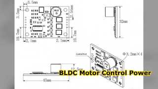 ตัวขับมอเตอร์ BLDC 10-36V 20A PWM การควบคุมแบบอะนาล็อก
