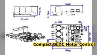 JYQD V9 20B บอร์ดควบคุมมอเตอร์ BLDC ไร้เซ็นเซอร์