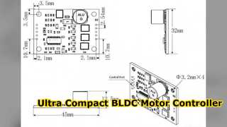 JYQD V9 20B BLDC Motor Controller ไดร์เวอร์ขนาดกะทัดรัด